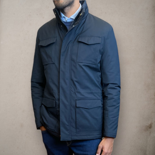Field Jacket 6 Pocket Navy Blu