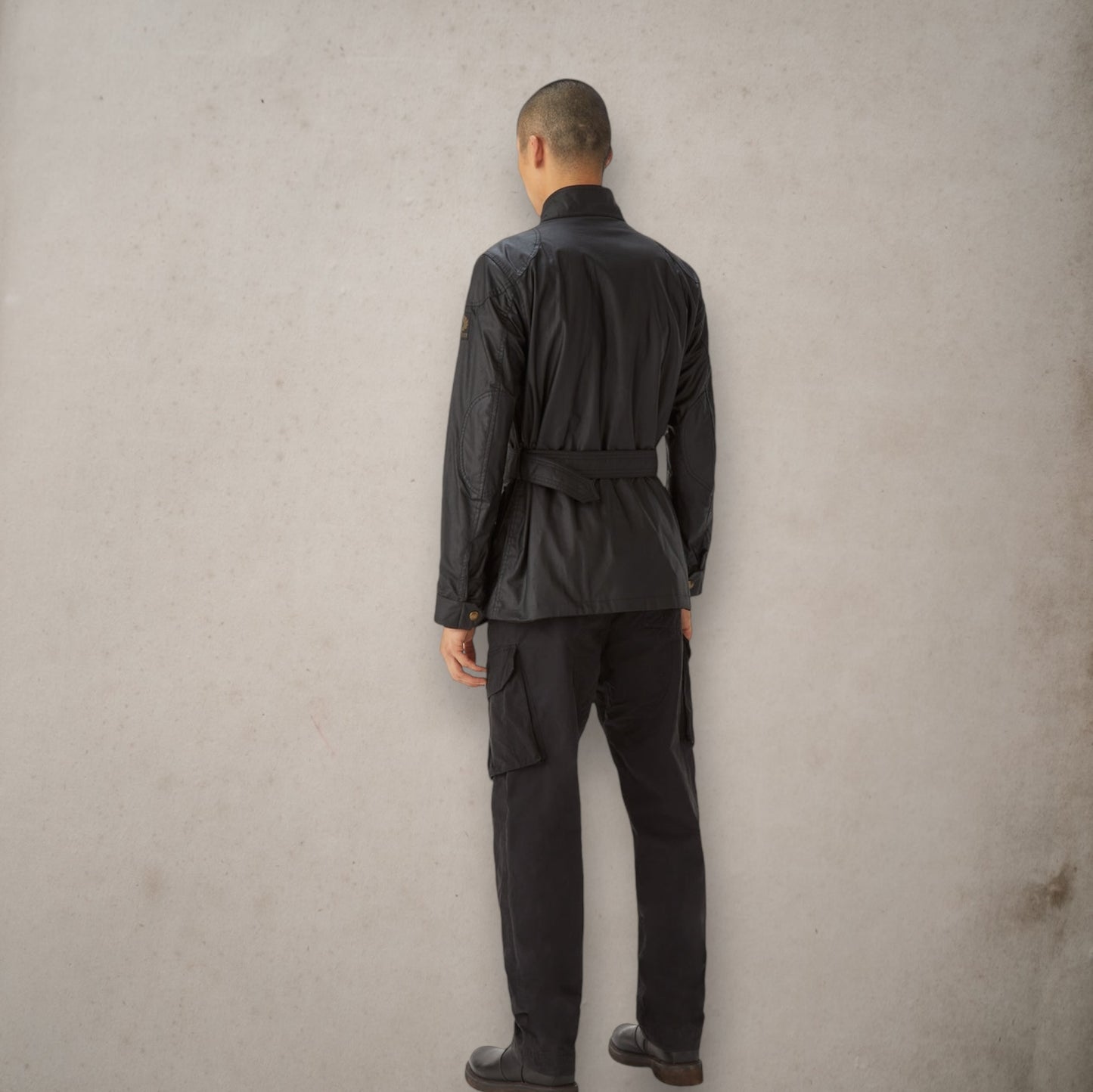 Giacca Trialmaster Cotone Cerato Nera