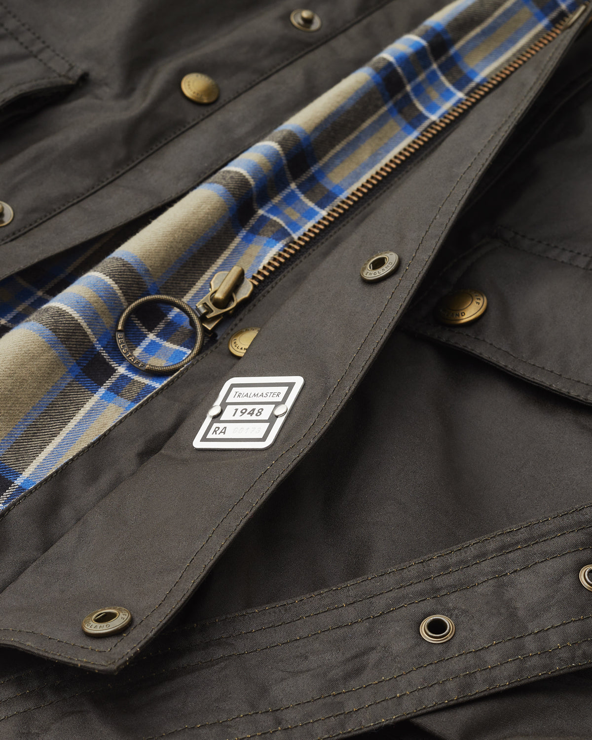 Trialmaster Jacket Waxed Cotton Olive Green