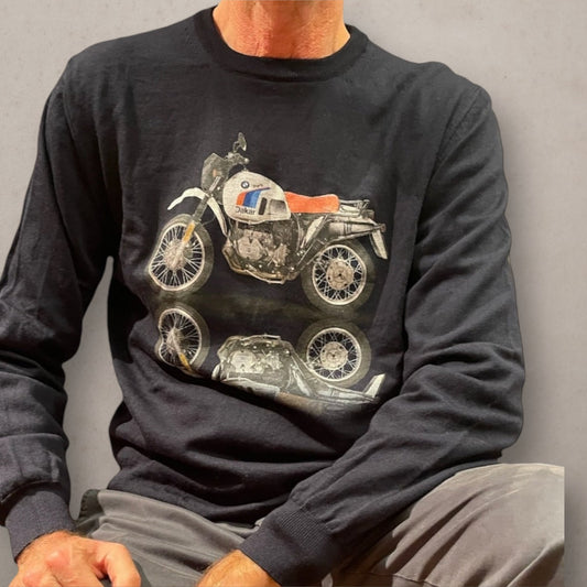 Maglia Wool Navy R80 Parigi Dakar - Vaturi