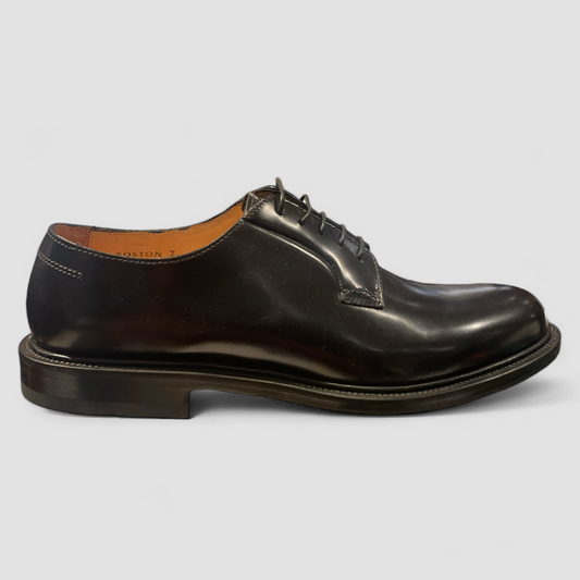 Derby Black Shoes Boston