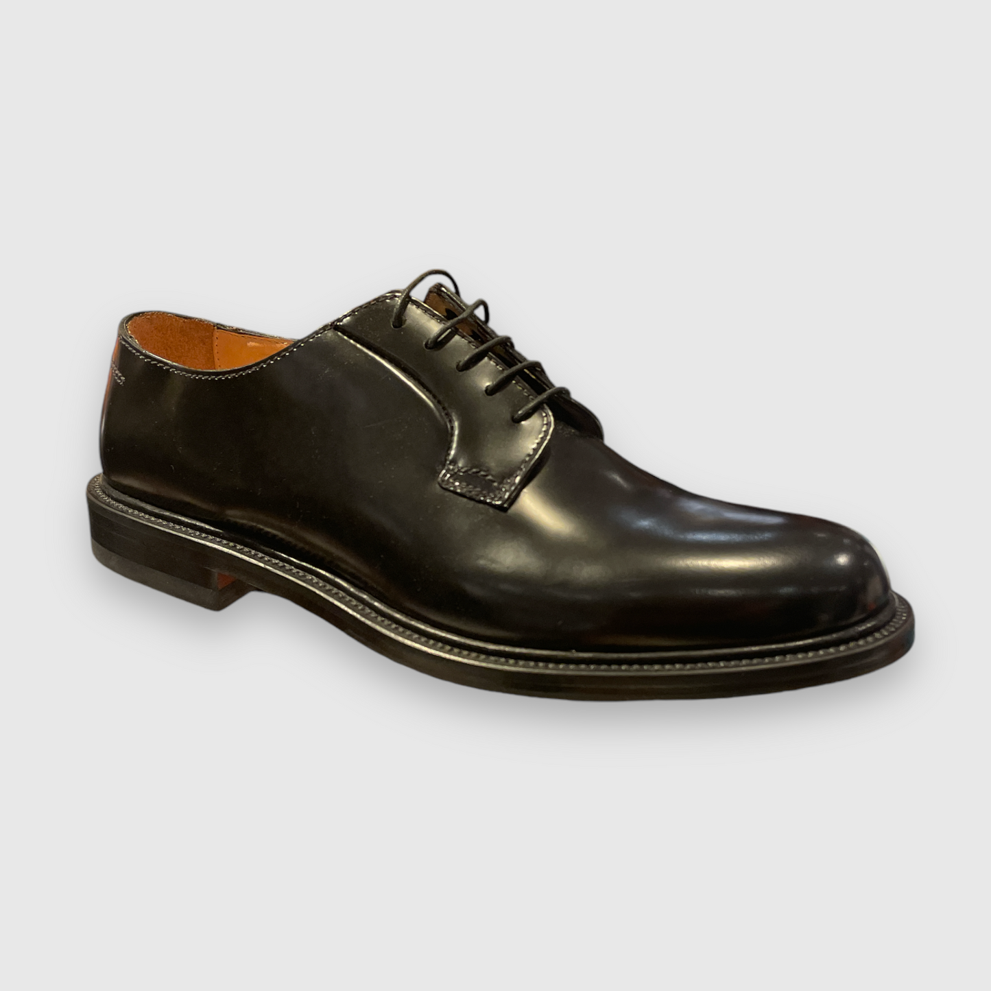Derby Black Shoes Boston