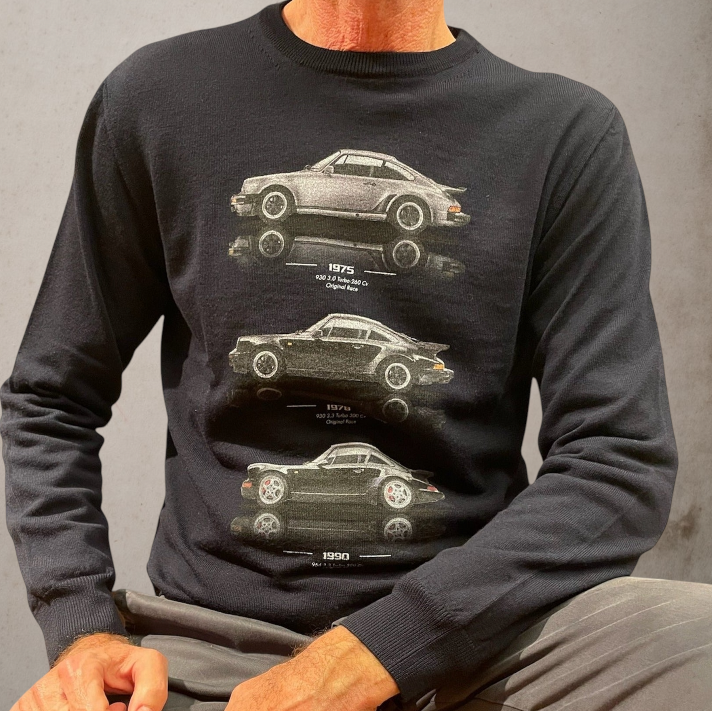 Sweater Wool Navy Carrera Turbo