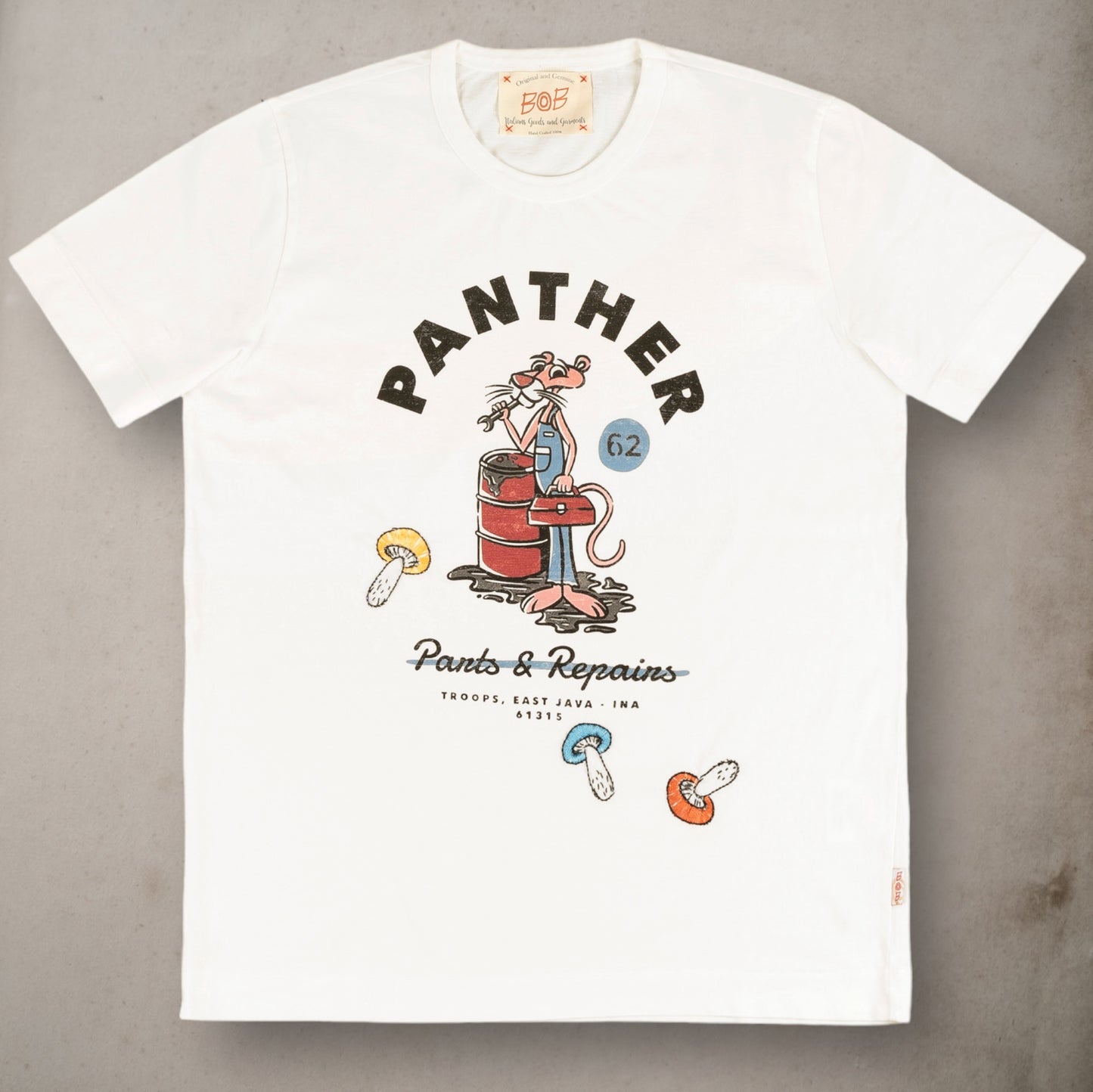 T-shirt Embroidered Panther - Vaturi
