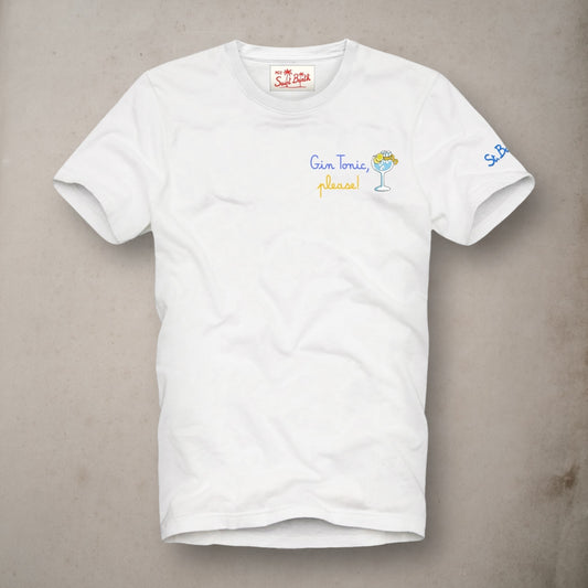 T-Shirt Glass Gin Please - Vaturi