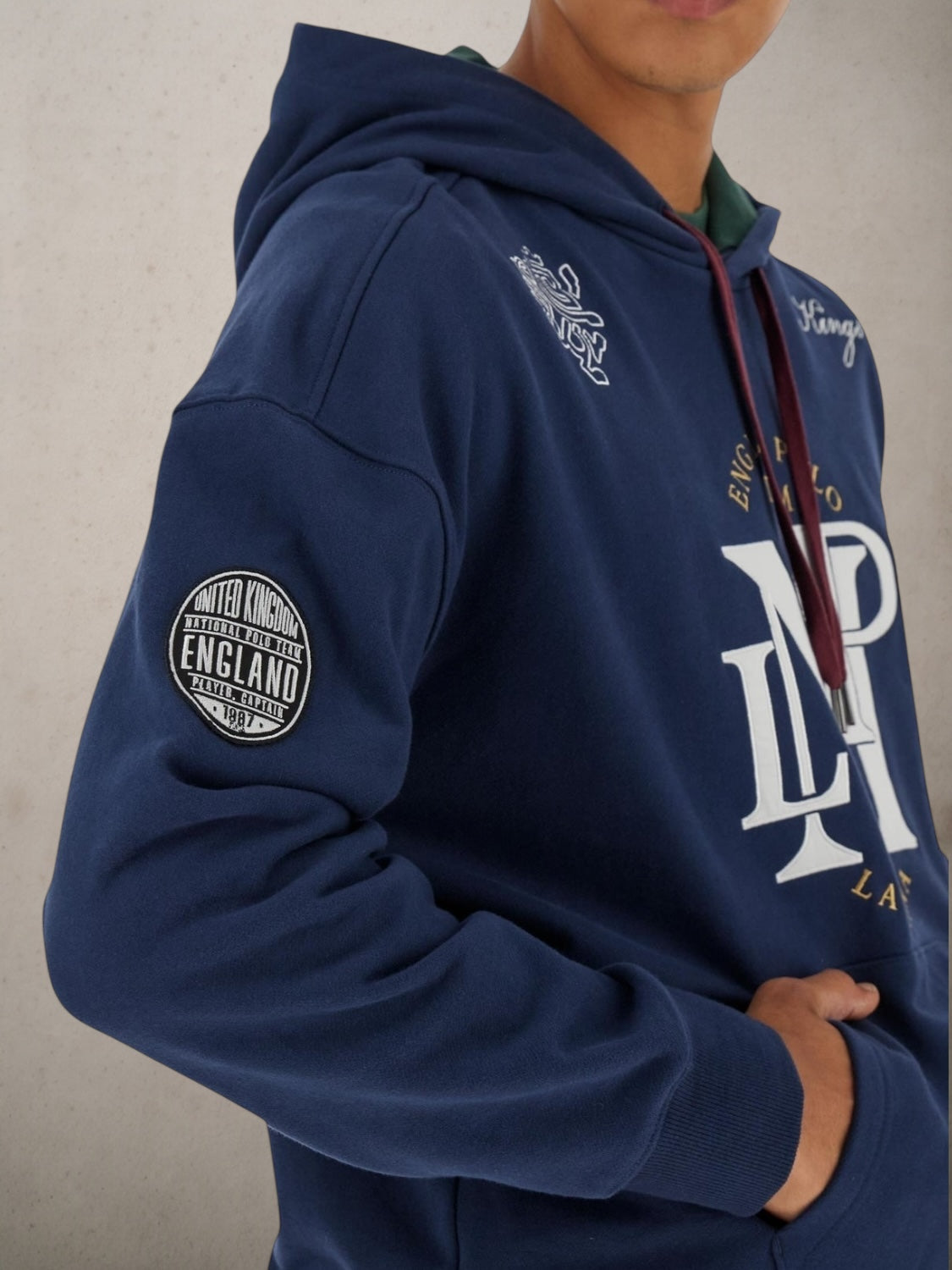 French  Navy Terry Hoodie - Bartolomeo