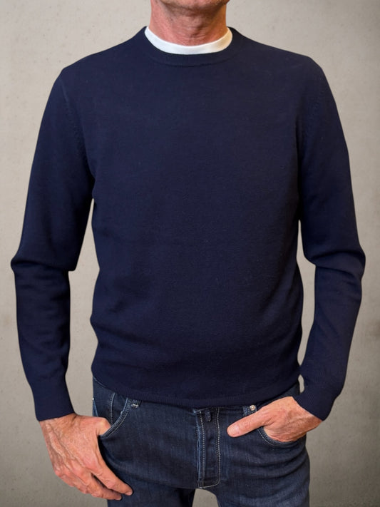 Crewneck Navy Sweater
