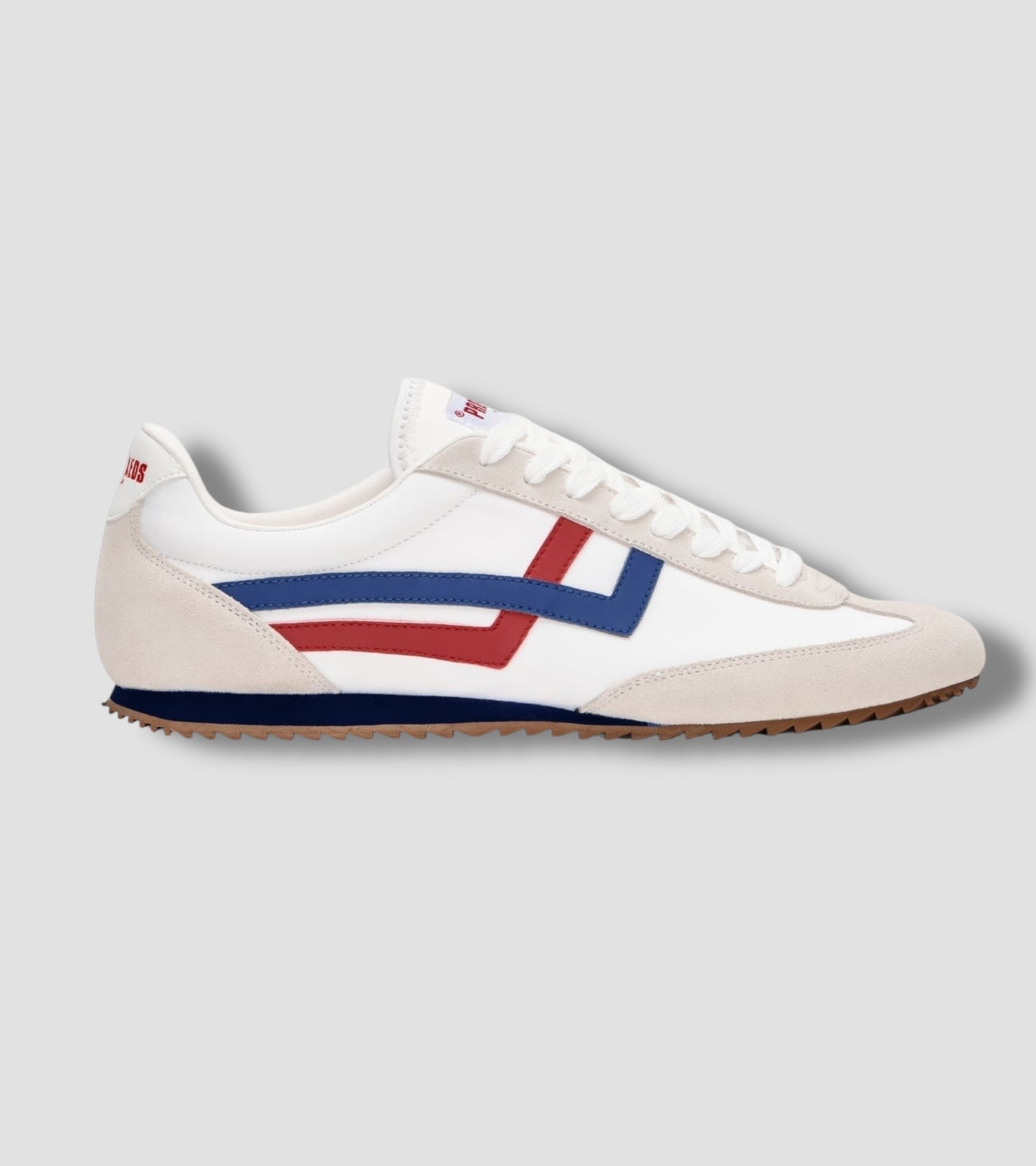 Sneakers Racer 77 White Red and Navy