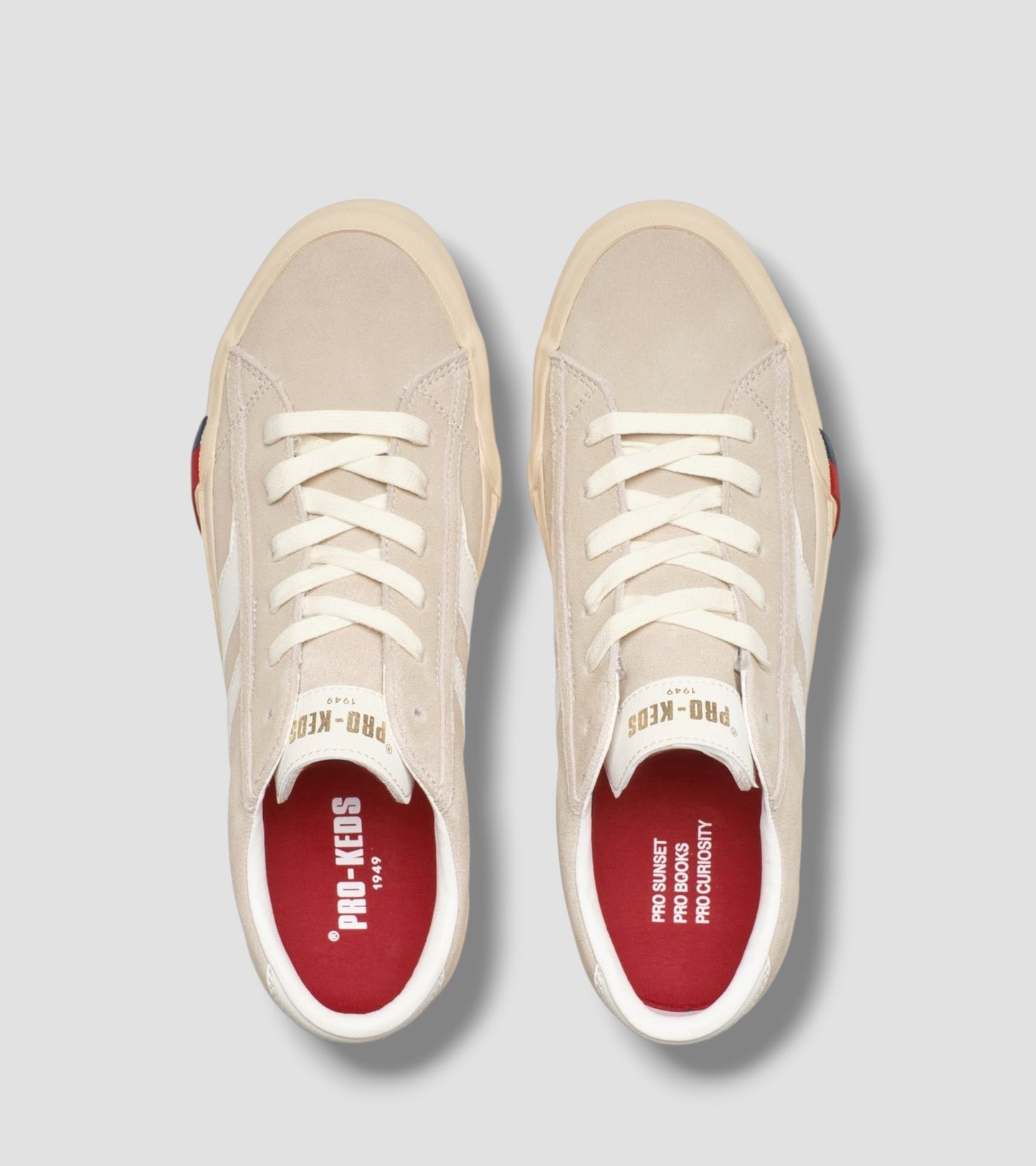 Sneakers Royal Classic 226 SLM  Cream and Sand Suede - Vaturi