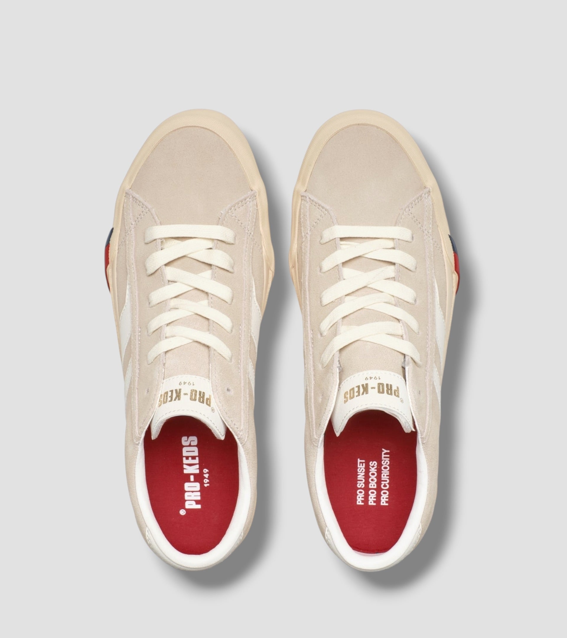 Sneakers Royal Classic 226 SLM  Cream and Sand Suede - Vaturi