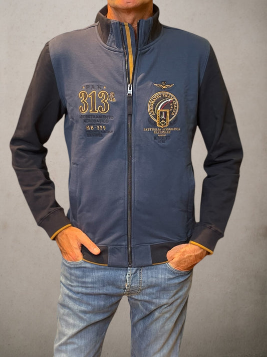 Frecce Tricolori Embroidered Sweatshirt Avio/Blu