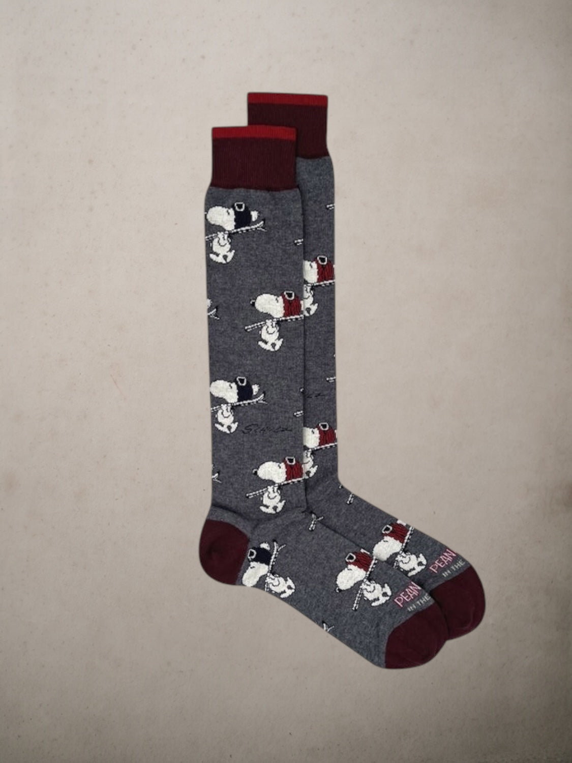 Socks Snoopy Sky Grey