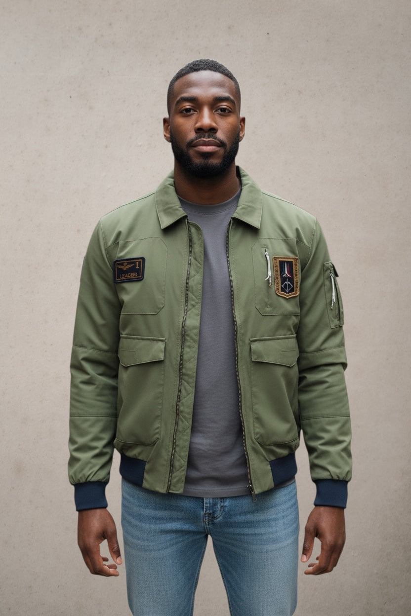 Iconic Jacket Frecce Lichen  Green - Vaturi