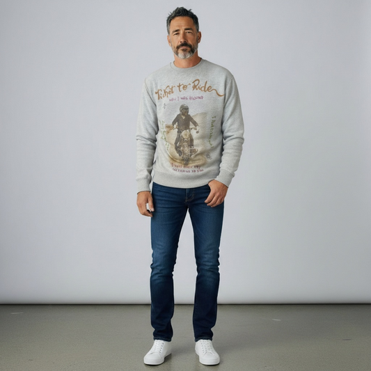 Sweater  Grey Ticket To Ride Reversible