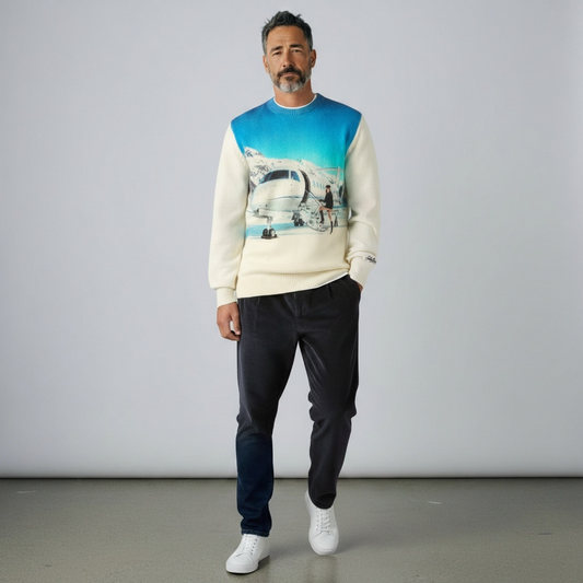 Crewneck Milk Rd Private jet
