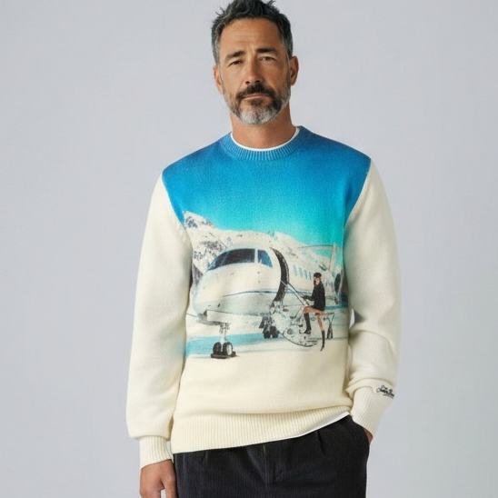 Crewneck Milk Rd Private jet