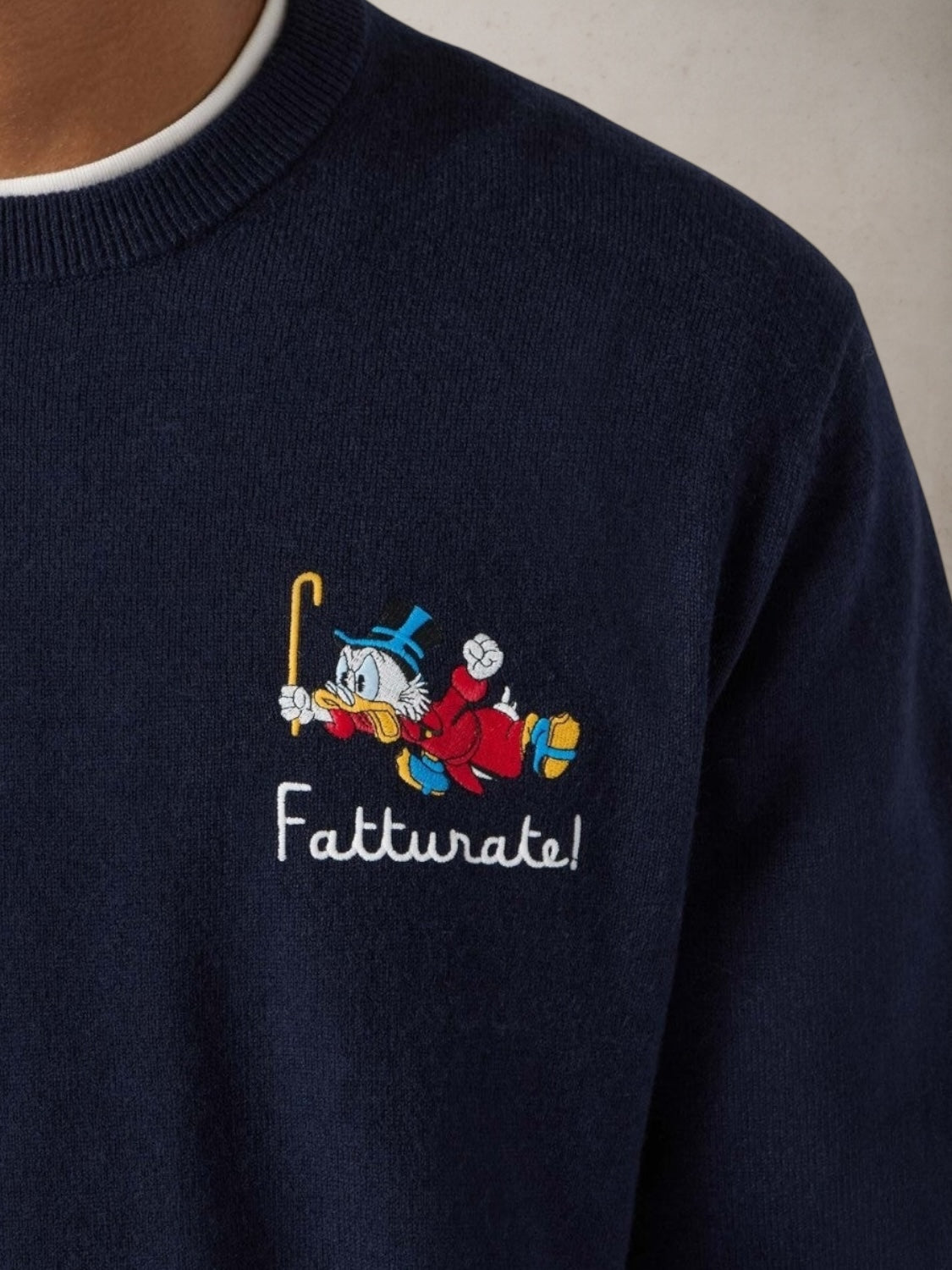Crew Neck Sweater Uncle Scrooge Fatturate