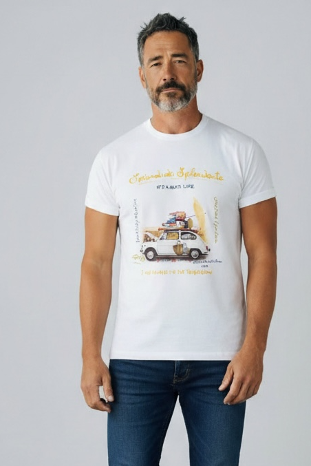 T-shirt Splendido White - Vaturi