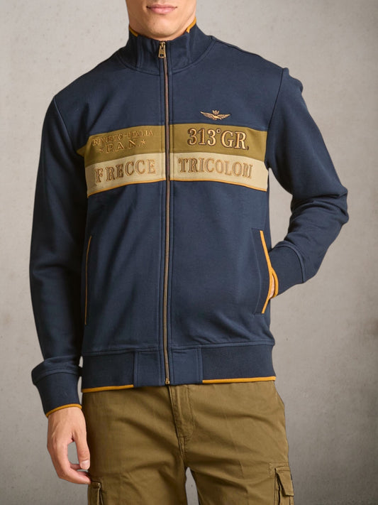 Interlock-Piqué Colour-Block Sweatshirt