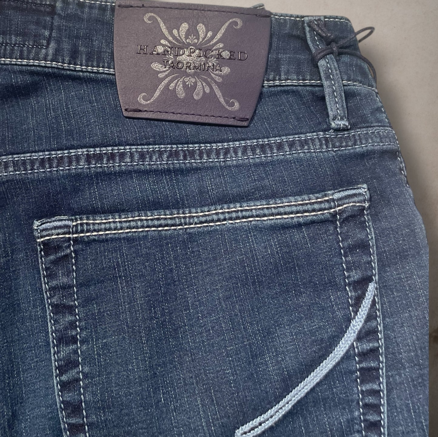 Jeans Orvieto Pony Label blu navy medio chiaro selezionati a mano