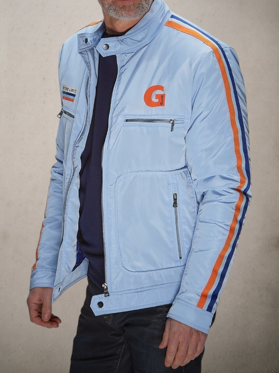 Gulf Roadmaster Jacket Light Blue