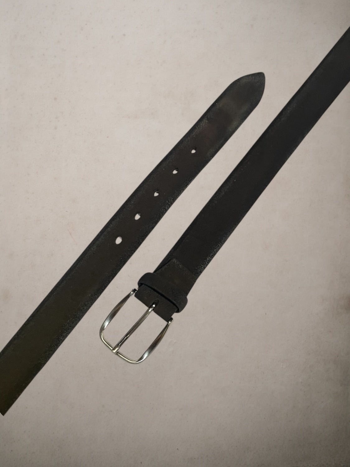Brown Suede Leather Belt adjustable
