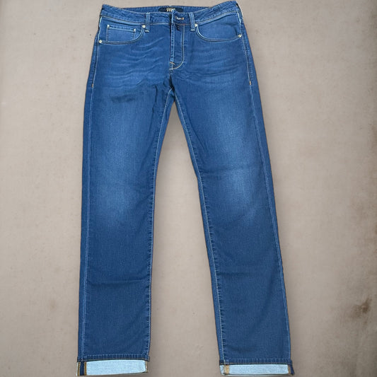 Jeans Incotex Medium Navy Bluette  Label