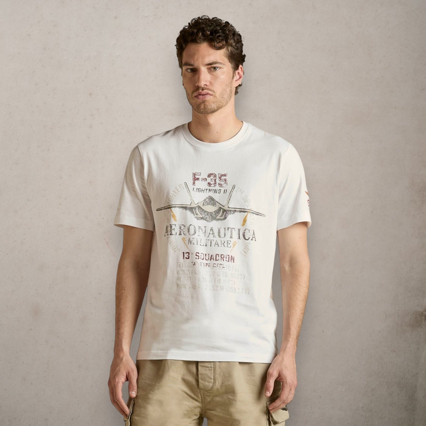 Cotton T-Shirt F35 Print - Vaturi