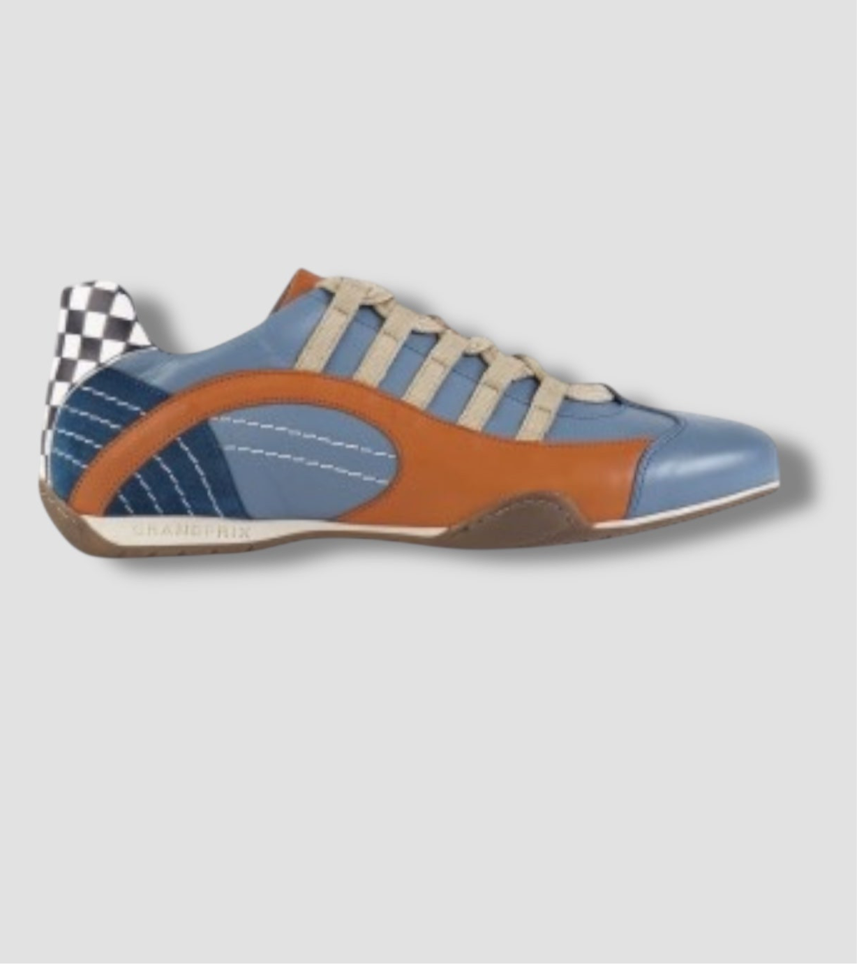Racing  Flag Sneakers Light Blue