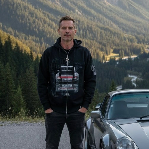 Sweatshirt  Black Carrera  Silver