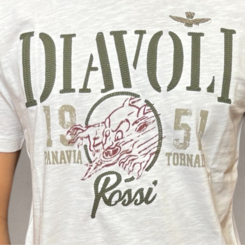 T-shirt White Diavoli Rossi