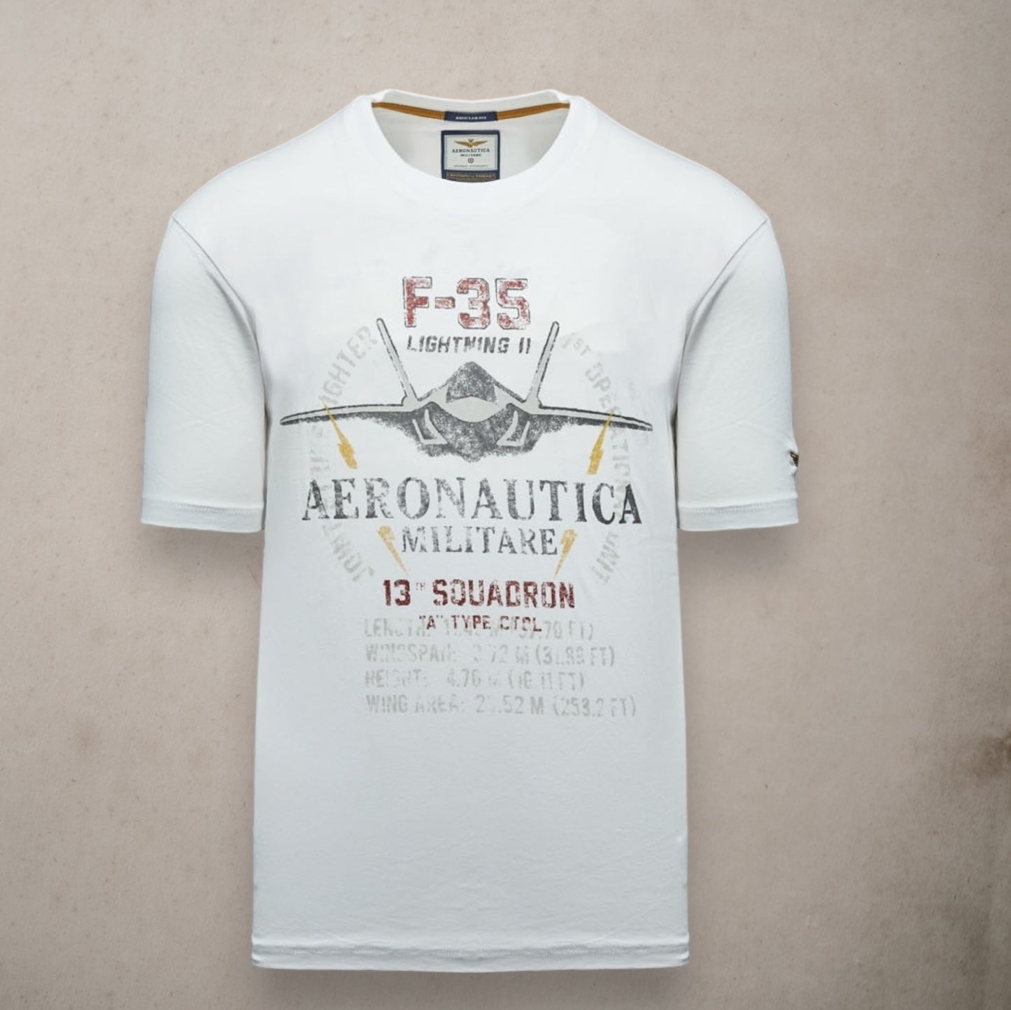 Cotton T-Shirt F35 Print - Vaturi