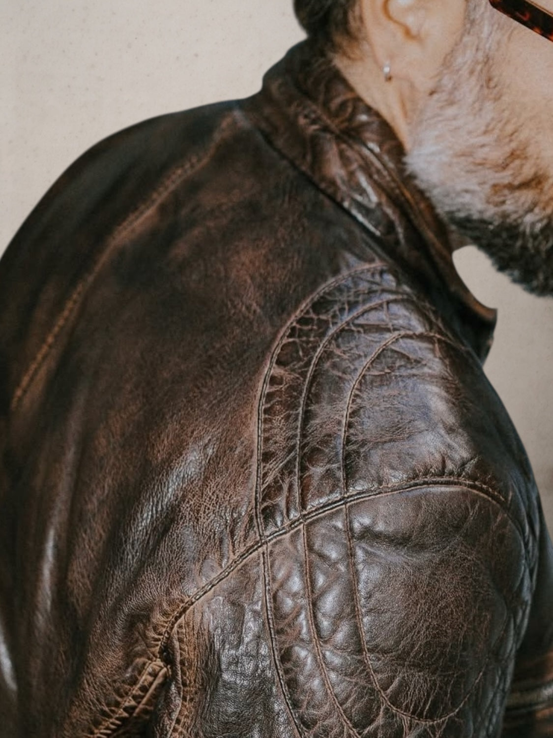 Bad Boy  Brown leather Jacket
