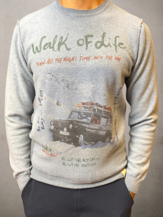 Sweater Light Blue Walk Of Life
