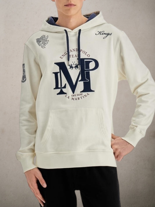 French  Off White Terry Hoodie - Bartolomeo