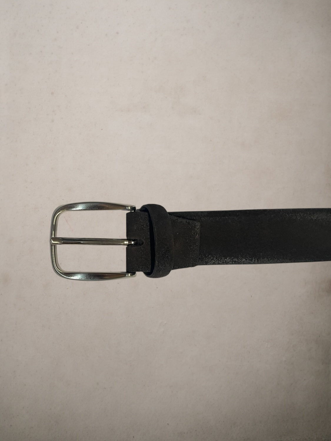 Brown Suede Leather Belt adjustable
