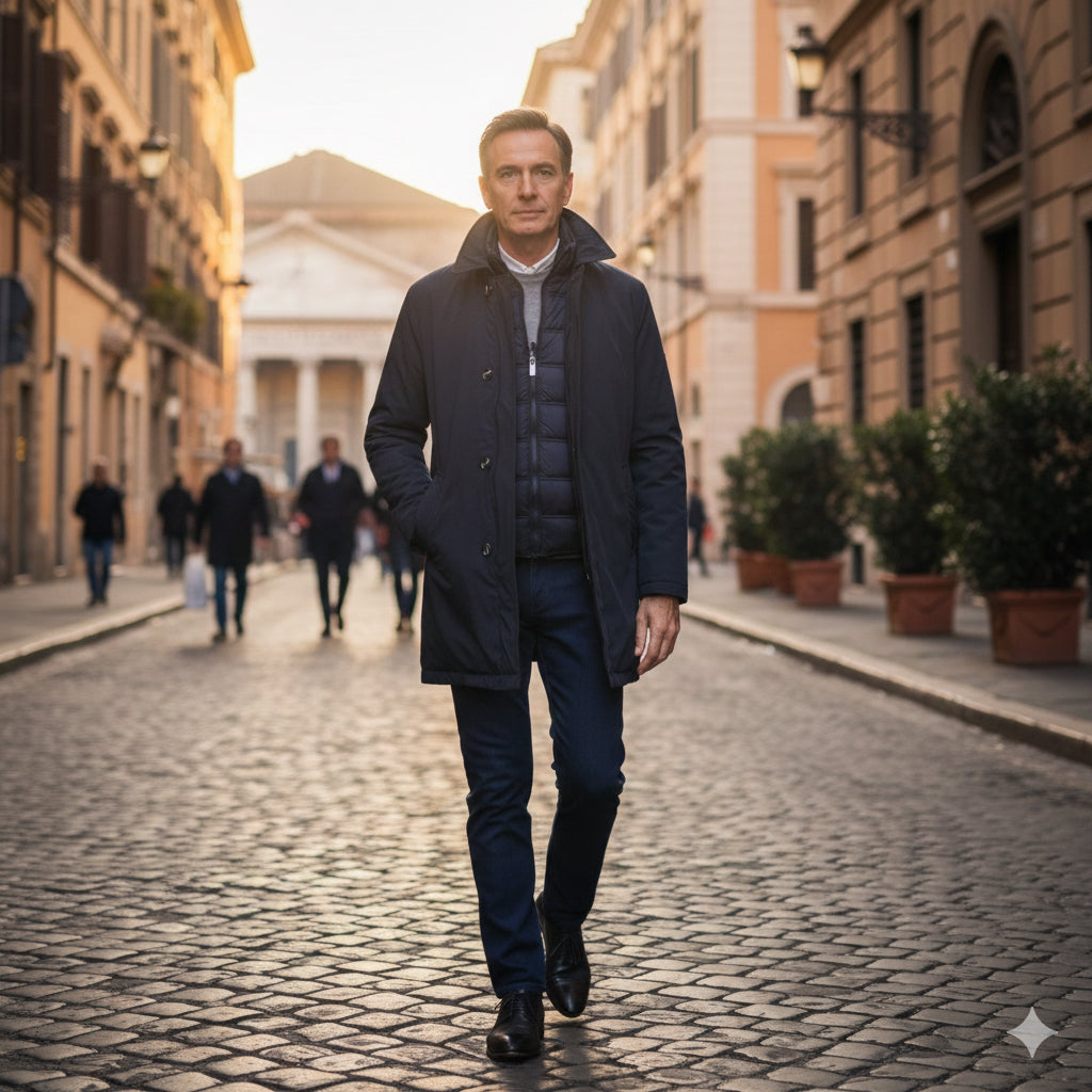 Morning Coat Navy Detachble  Bottoms Eli