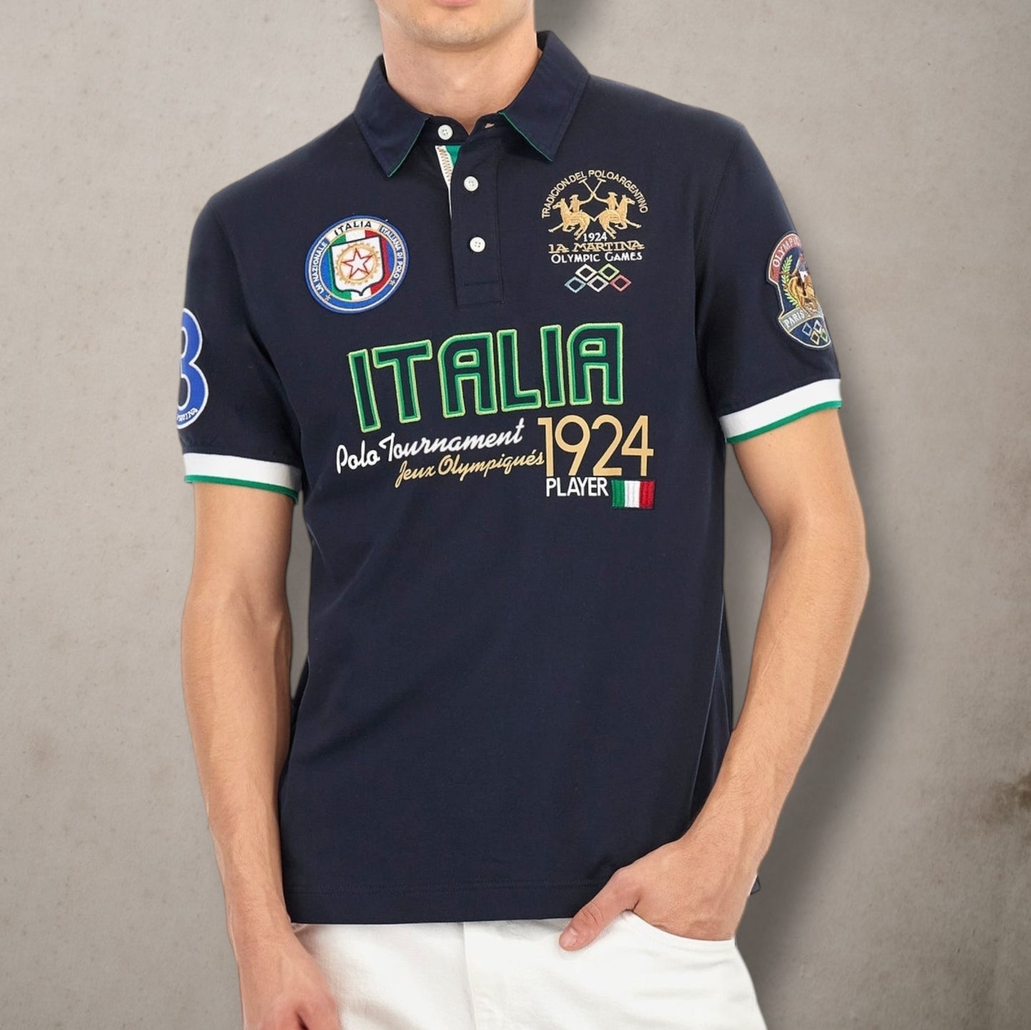 Polo Cotone Elasticizzato Abu Dhabi Verde 