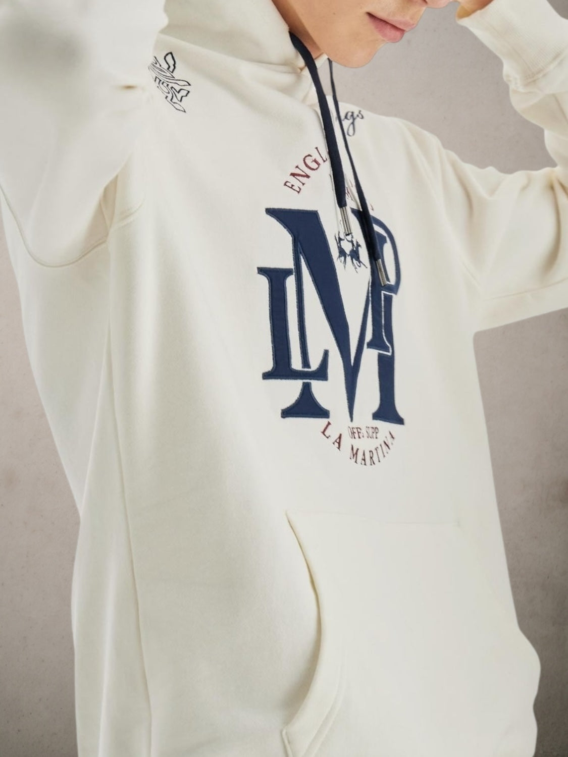 French  Off White Terry Hoodie - Bartolomeo