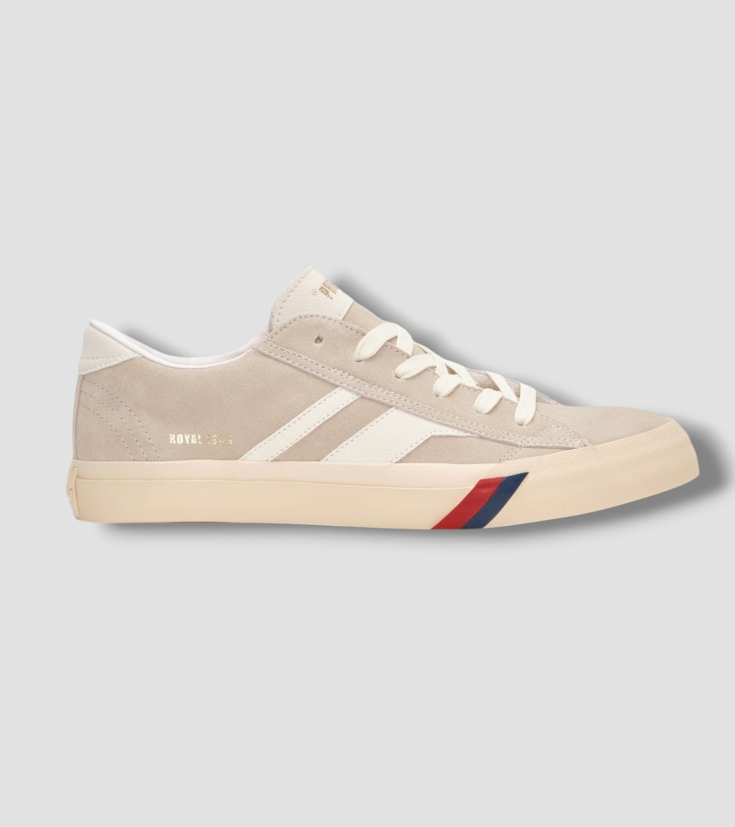 Sneakers Royal Classic 226 SLM  Cream and Sand Suede - Vaturi