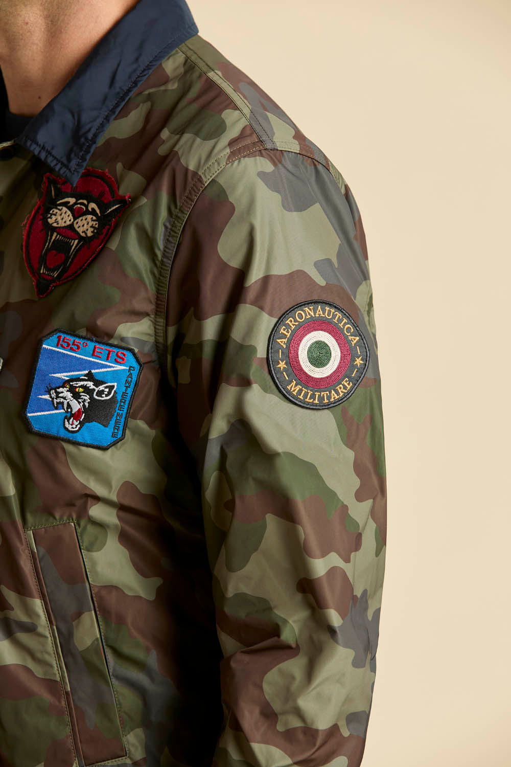 Packable camouflage coach jacket - Vaturi