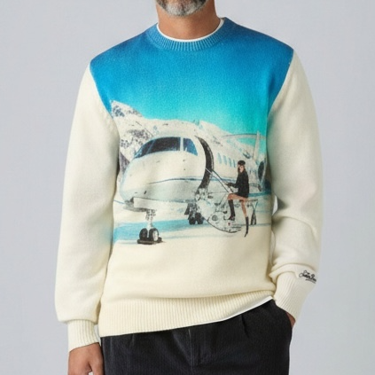 Crewneck Milk Rd Private jet
