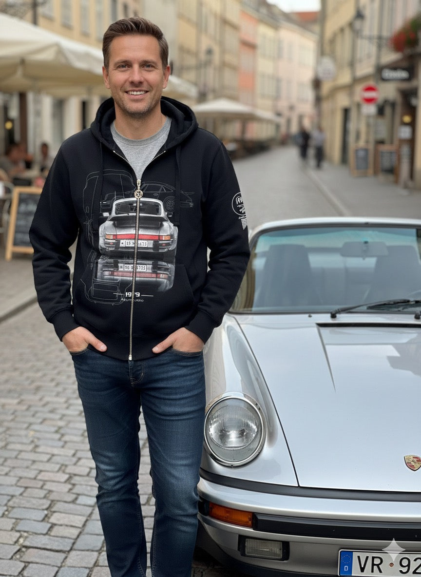 Sweatshirt  Black Carrera  Silver