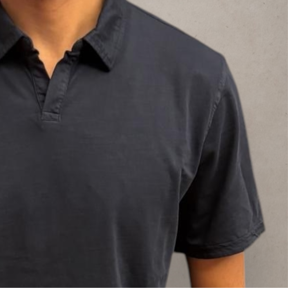 Polo Shirt Navy No Buttoms