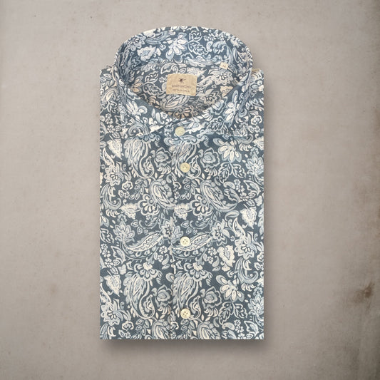 Cotton Shirt Ravy  Navy - Vaturi