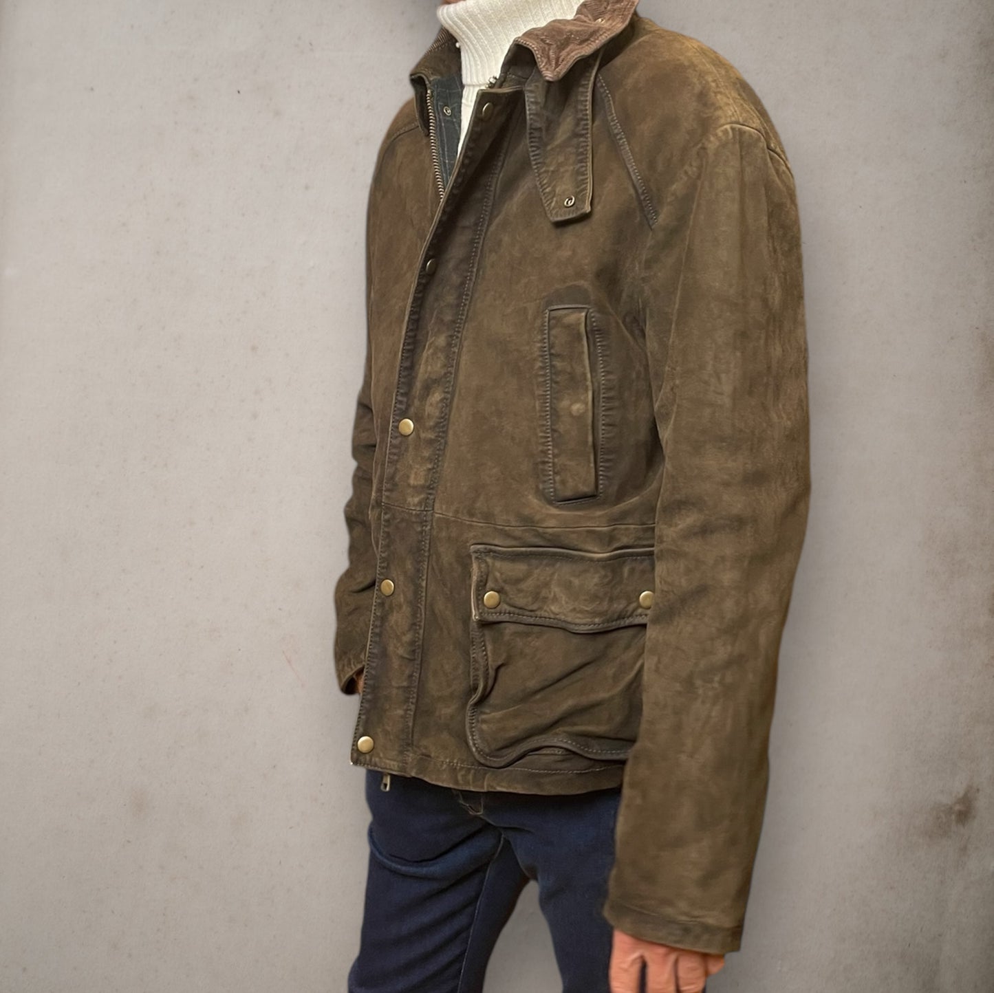 Balmoral Olive Green Leather Jacket