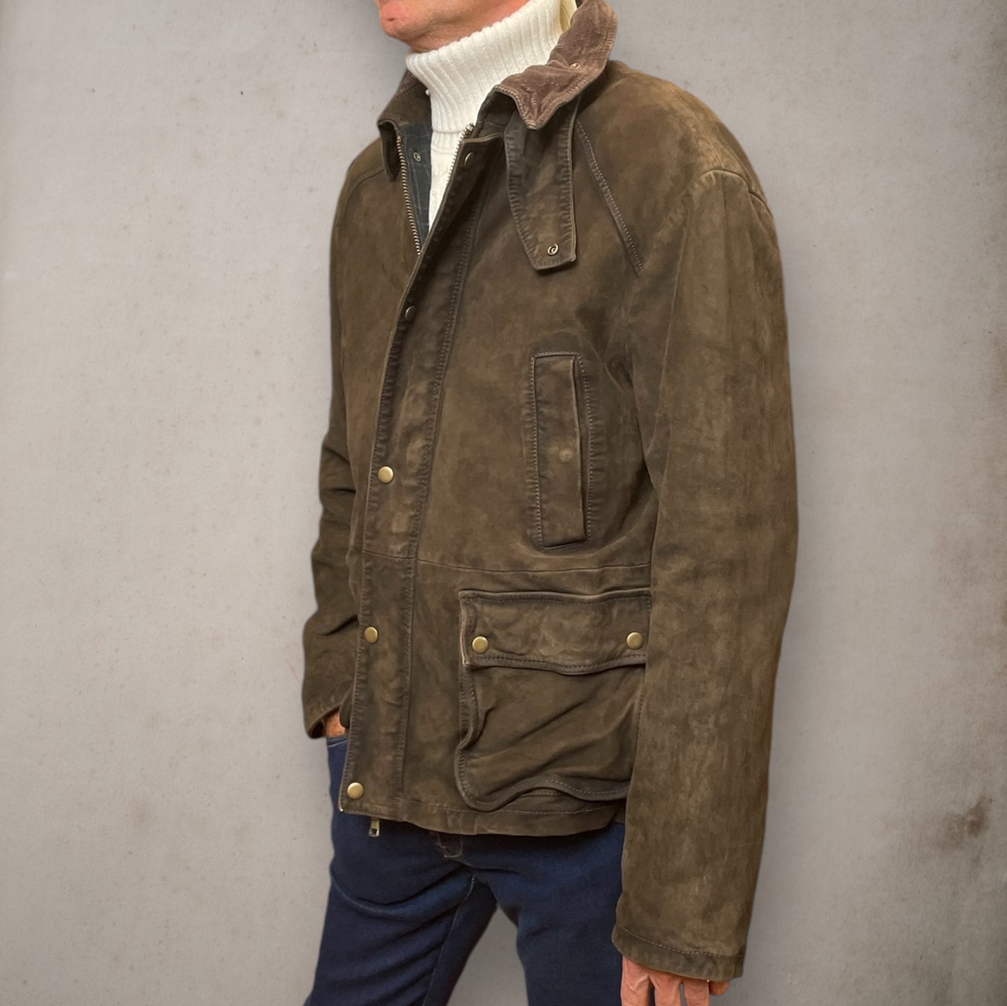 Balmoral Olive Green Leather Jacket