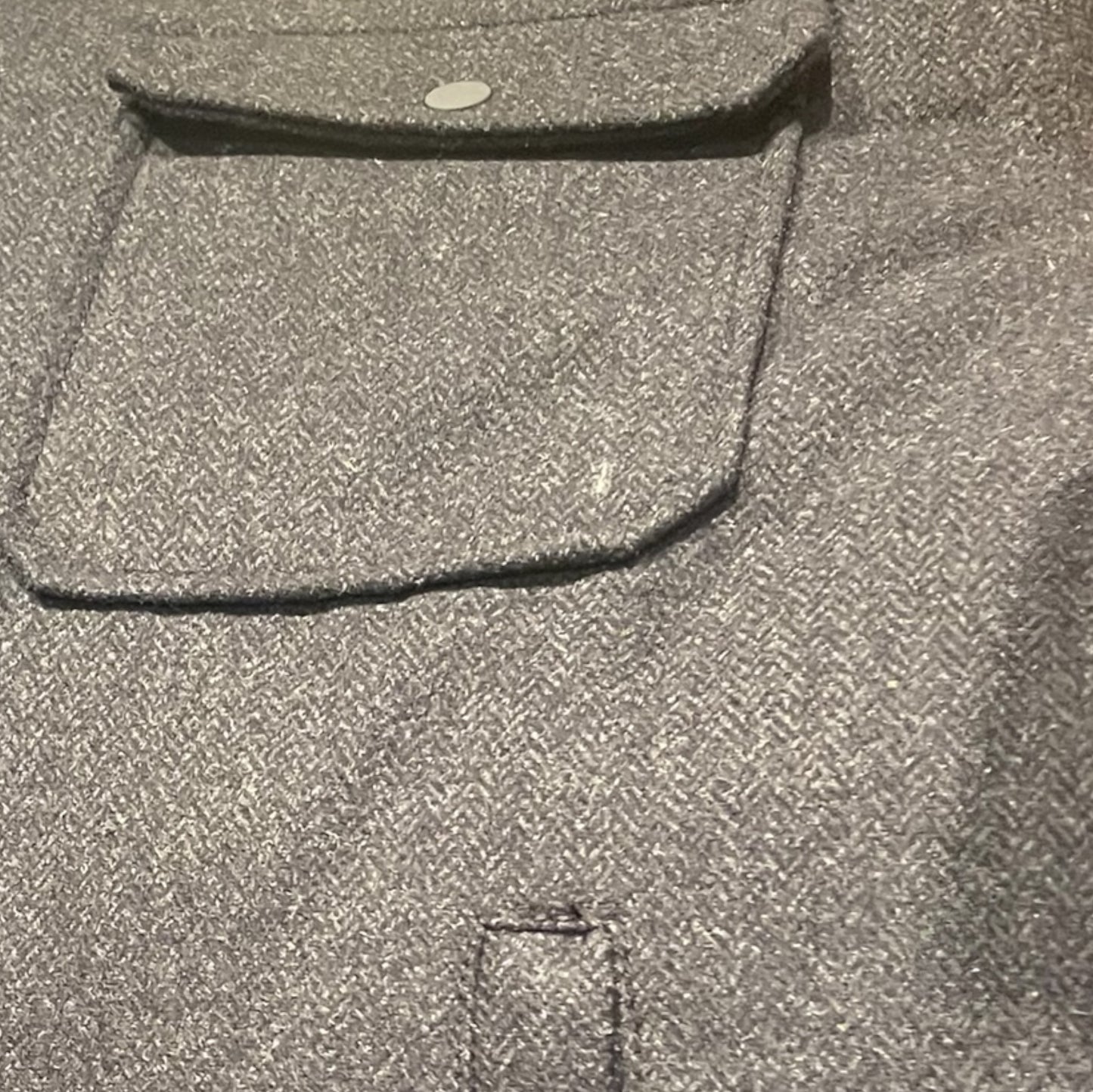 Blue Herringbone Over Shirt