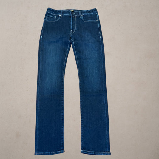 Jeans Incotex Blu Scuro -Etichetta Blu Navy 