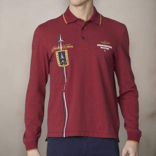 Polo Shirt Rossa Scie